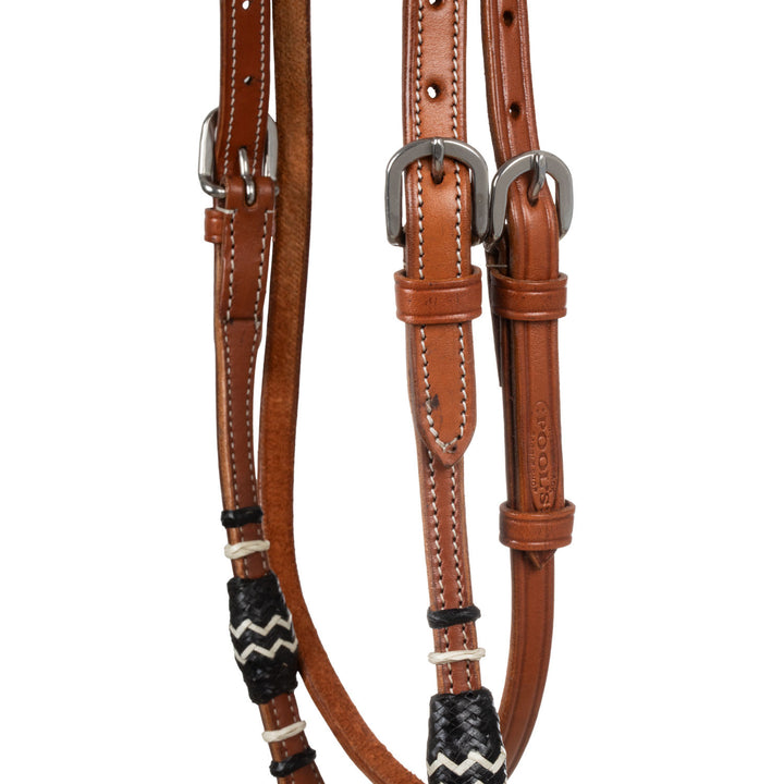 BICOLOR BOSAL SET WITH HORSEHAIR MECATE REINS