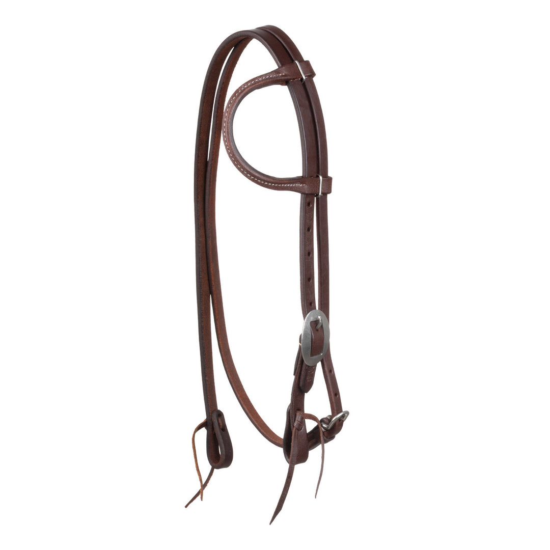 One-ear western bridle w/throat latch