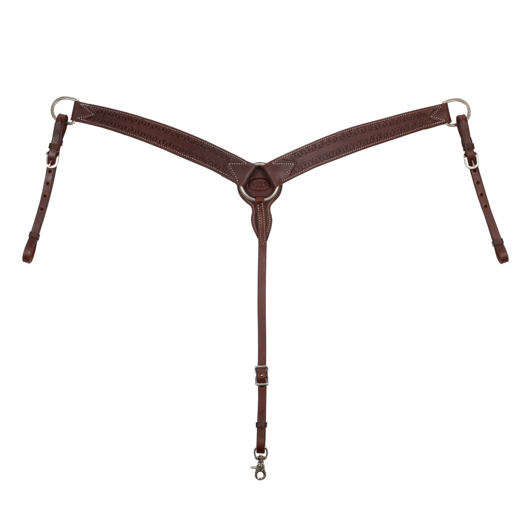 Western leather breastplate