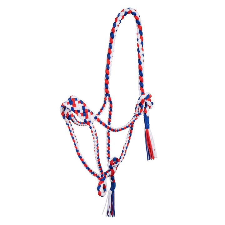 Braided nylon halter USA FLAG