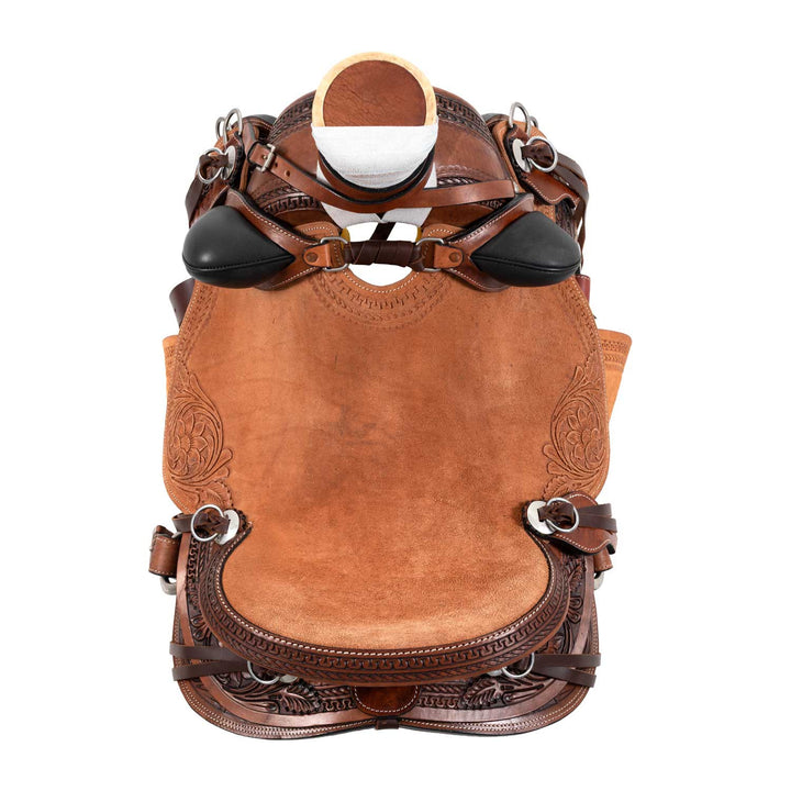 APACHE WADE WESTERN SADDLE WITH BACK GIRTH AND KNIFE GUARD
