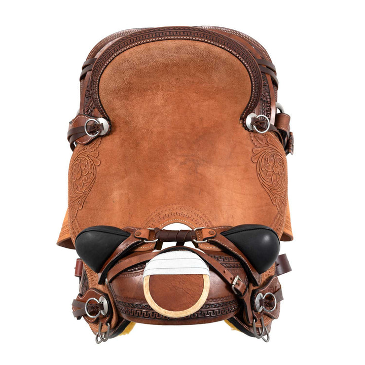 APACHE WADE WESTERN SADDLE WITH BACK GIRTH AND KNIFE GUARD