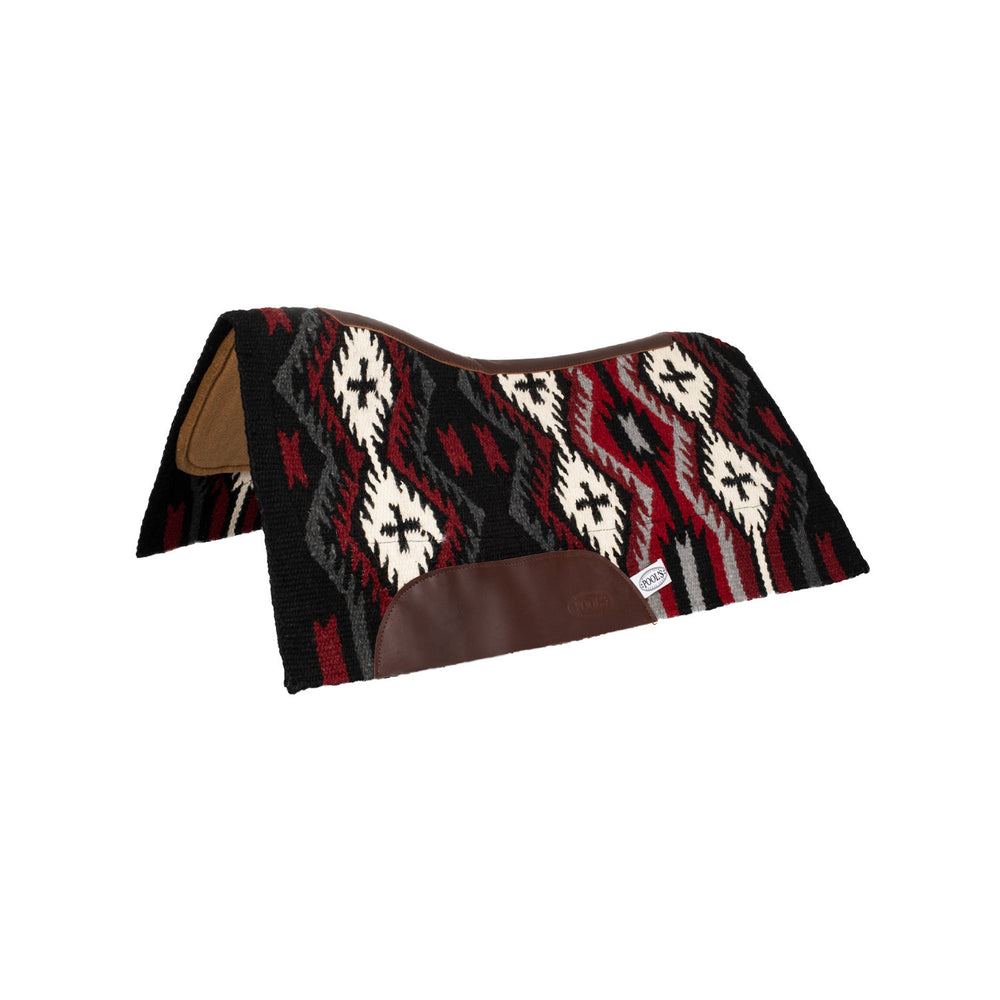 NEW ZEALAND WOOL FELT PADDING SADDLE PAD 34x3 BLACK/GREY/RED