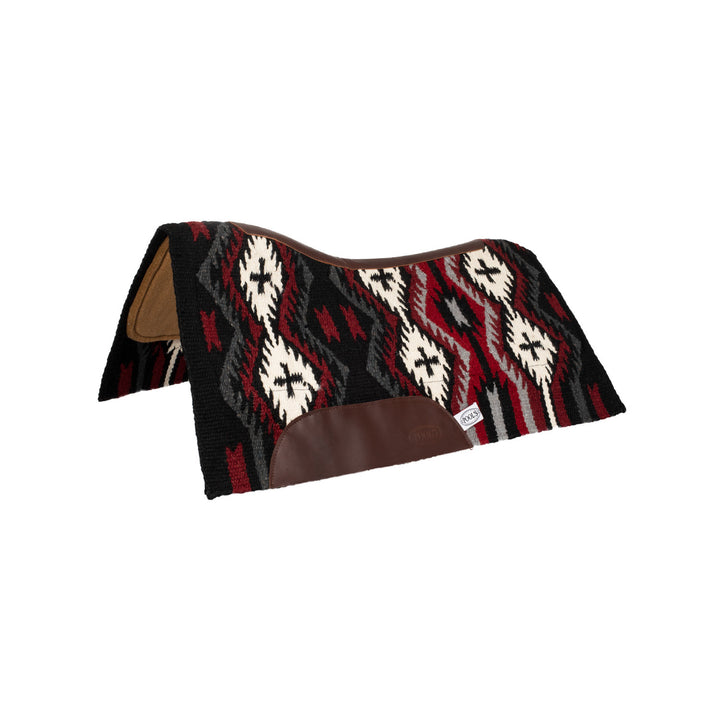 NEW ZEALAND WOOL FELT PADDING SADDLE PAD 34x3 BLACK/GREY/RED