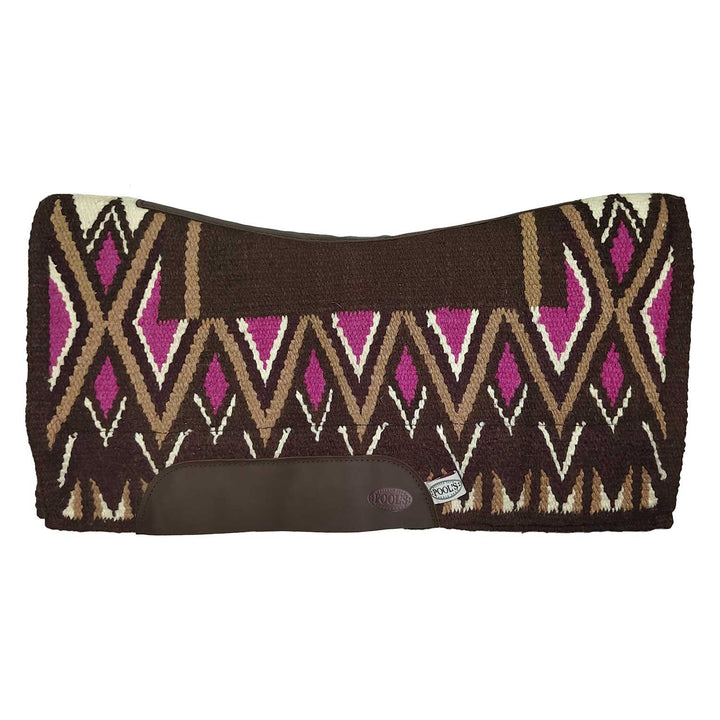 NEW ZEALAND WOOL FELT PADDING SADDLE PAD 34x3 BROWN/PINK