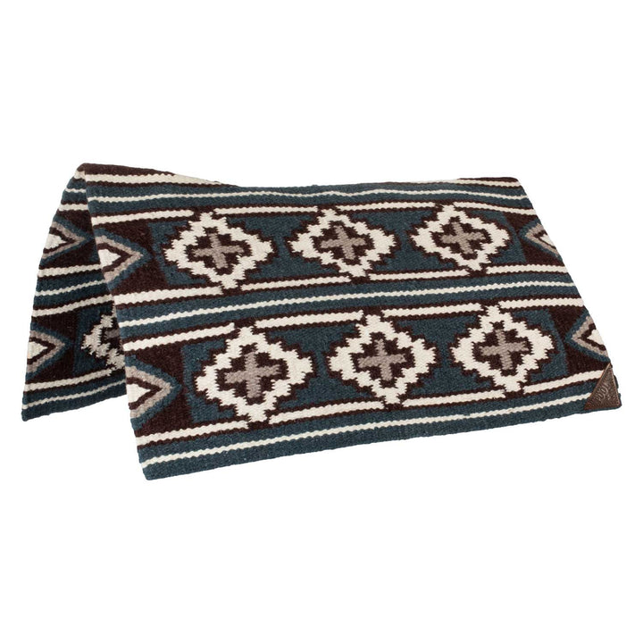 NZ WOOL CONTOUR SHAPE BLANKET 33X38 GREY/WHITE