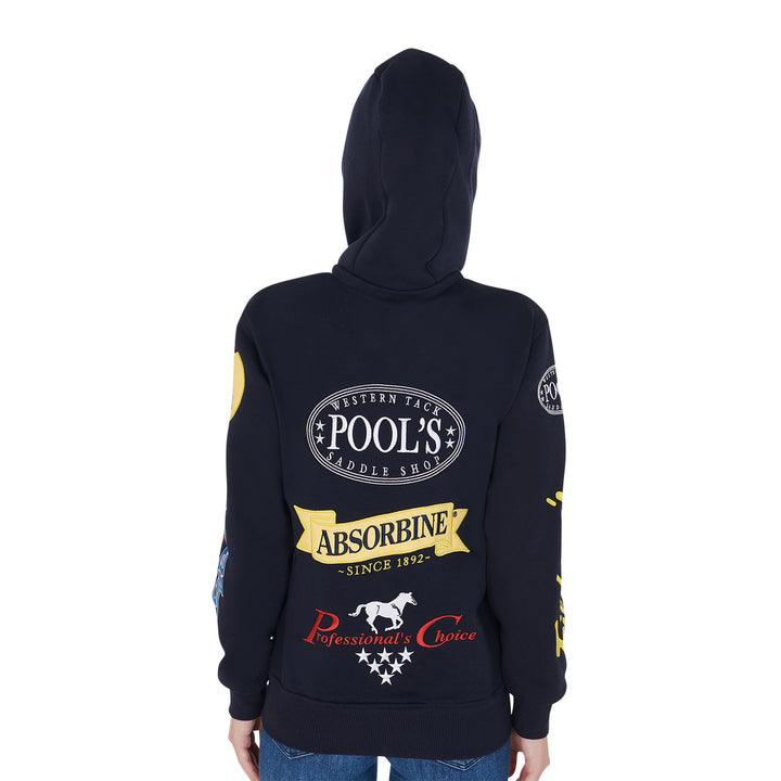 MULTILOGO UNISEX HOODIE NAVY