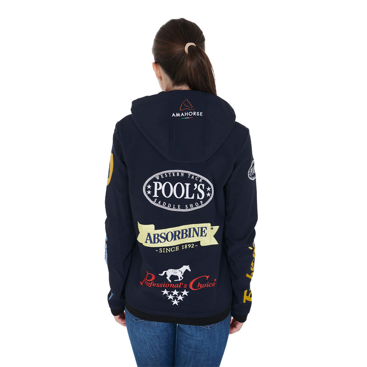 Unisex multilogo fleece softshell jacket NAVY