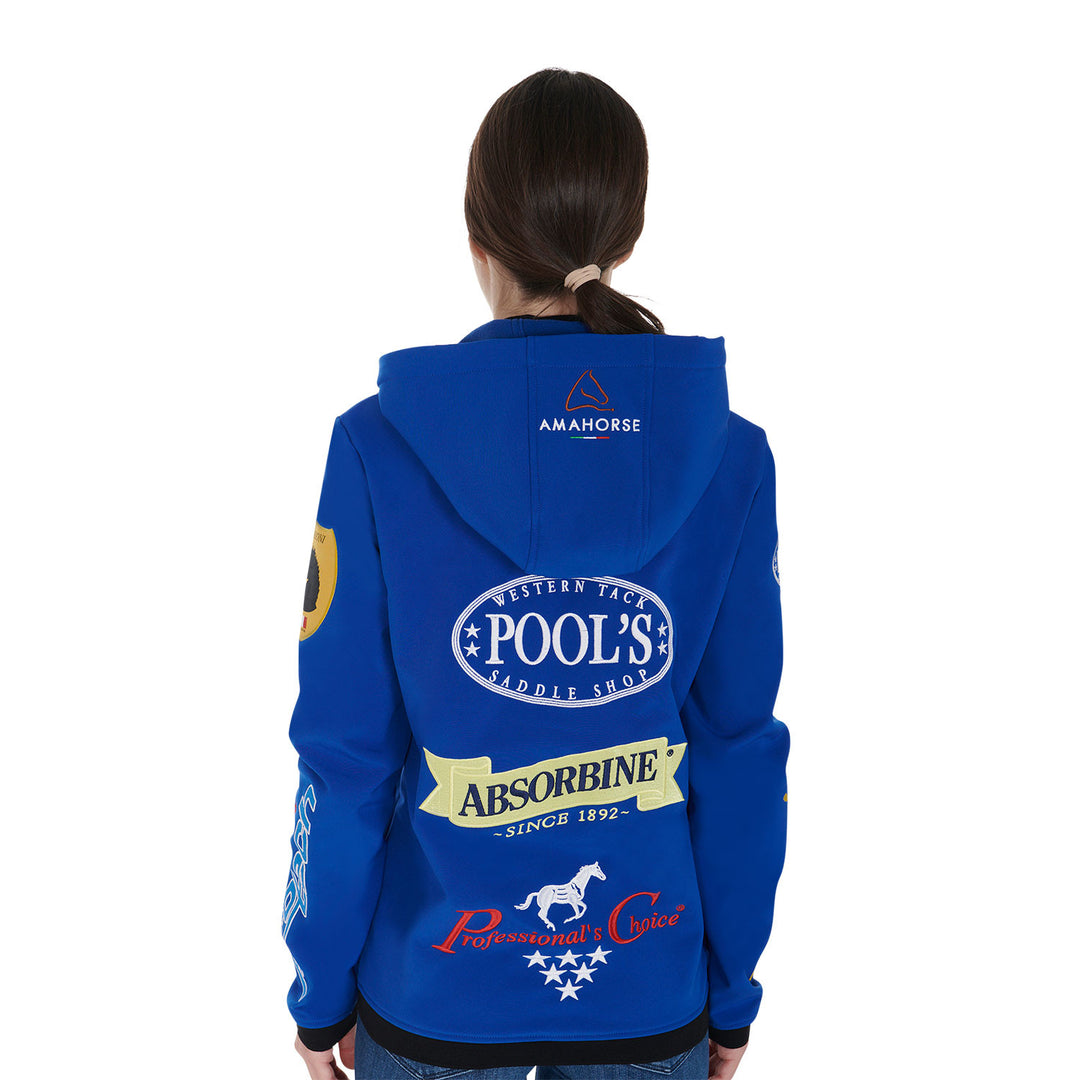 Unisex multilogo fleece softshell jacket ROYAL BLUE