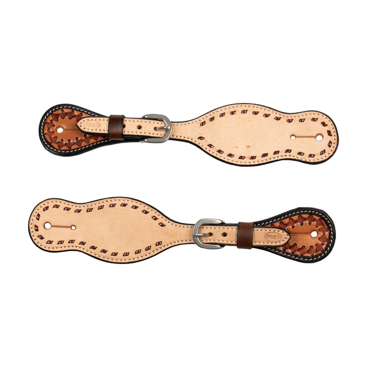 BICOLOR WESTERN SPUR STRAPS