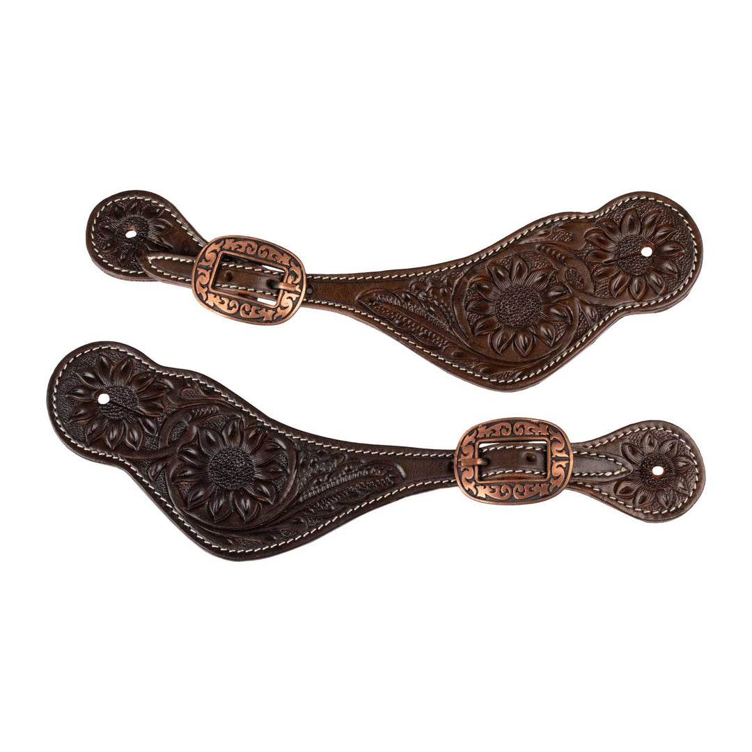 UNISEX WESTERN SPUR STRAPS BROWN