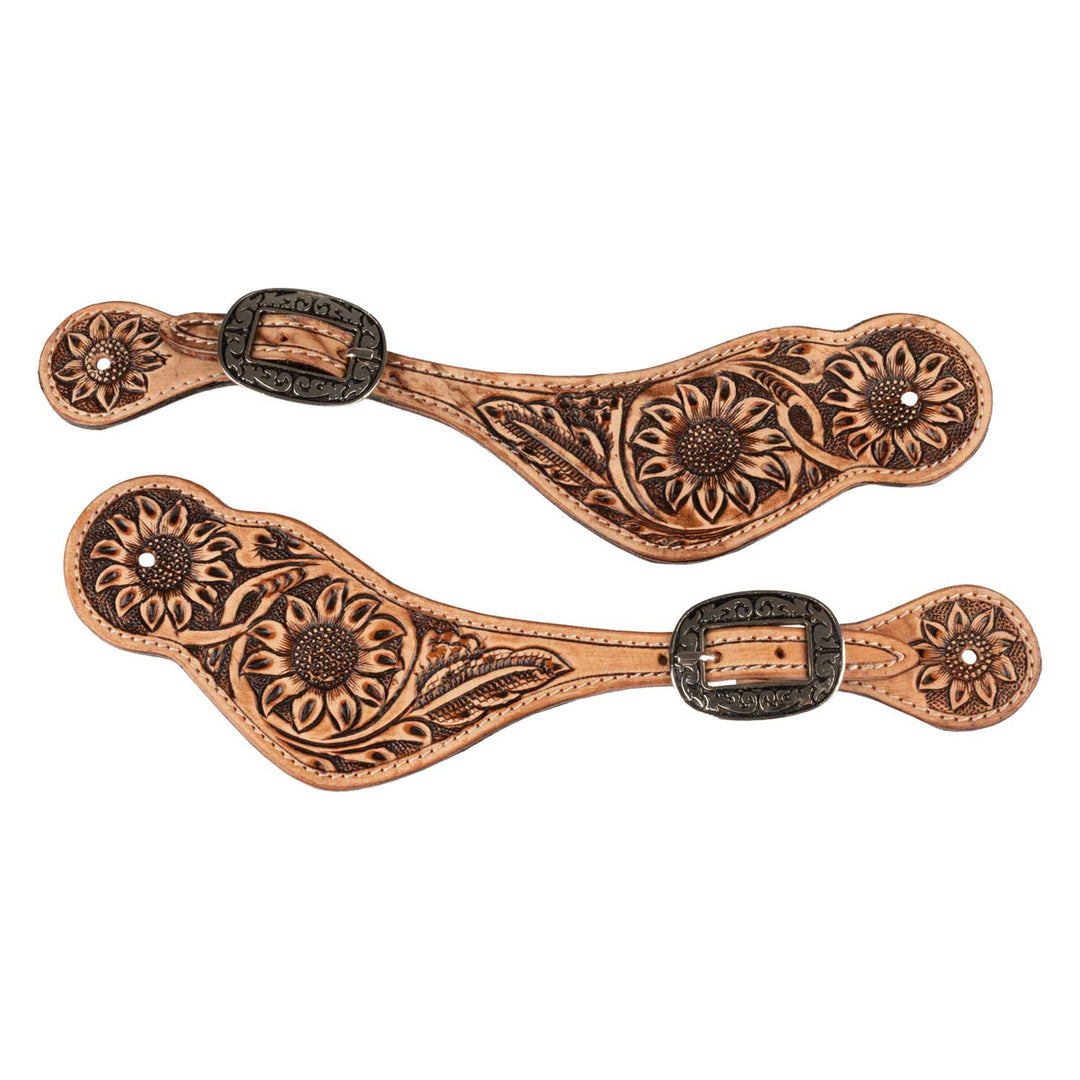 UNISEX WESTERN SPUR STRAPS NATURAL