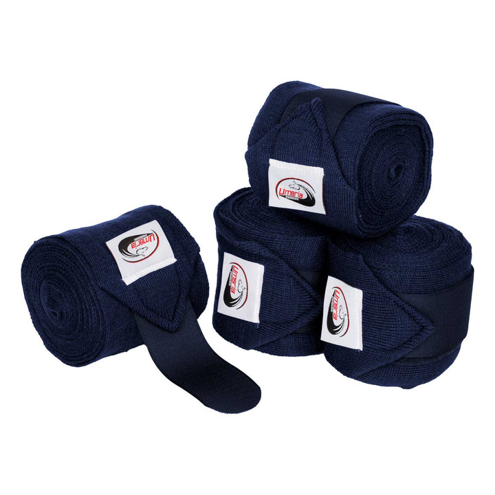 KNITTED BANDAGES WITH HOOK-AND-LOOP CLOSURE NAVY