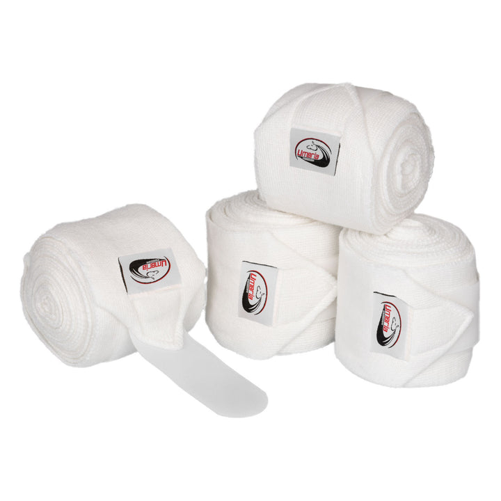 KNITTED BANDAGES WITH HOOK-AND-LOOP CLOSURE WHITE