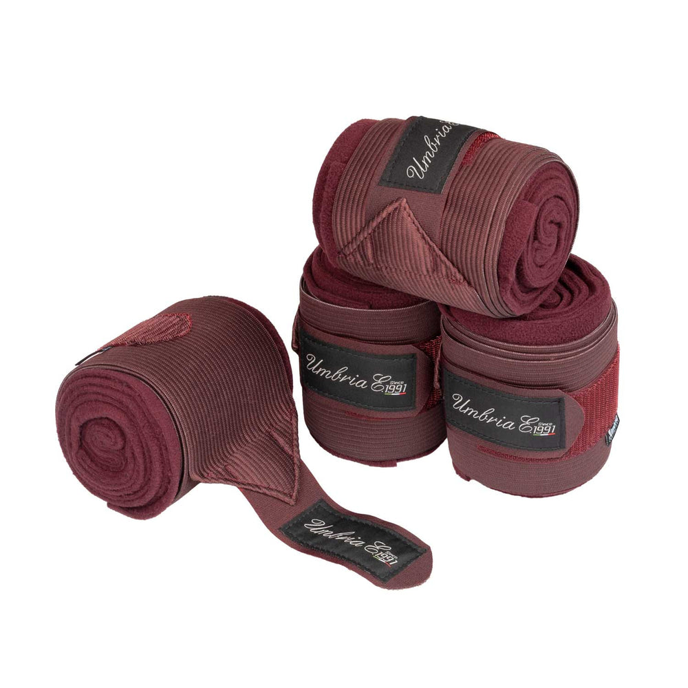 FLEECE+ELASTIC BANDAGES BURGUNDY