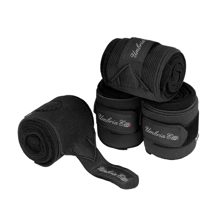 FLEECE+ELASTIC BANDAGES BLACK