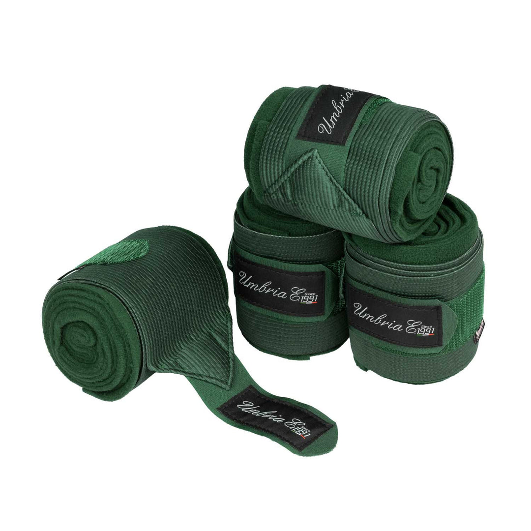 FLEECE+ELASTIC BANDAGES HUNTER GREEN