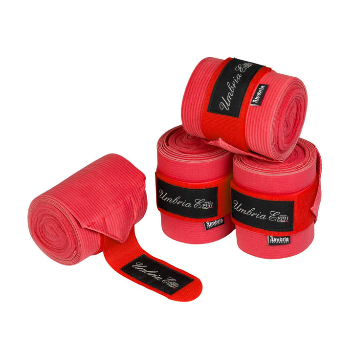 FLEECE+ELASTIC BANDAGES RED