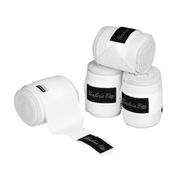 FLEECE+ELASTIC BANDAGES WHITE