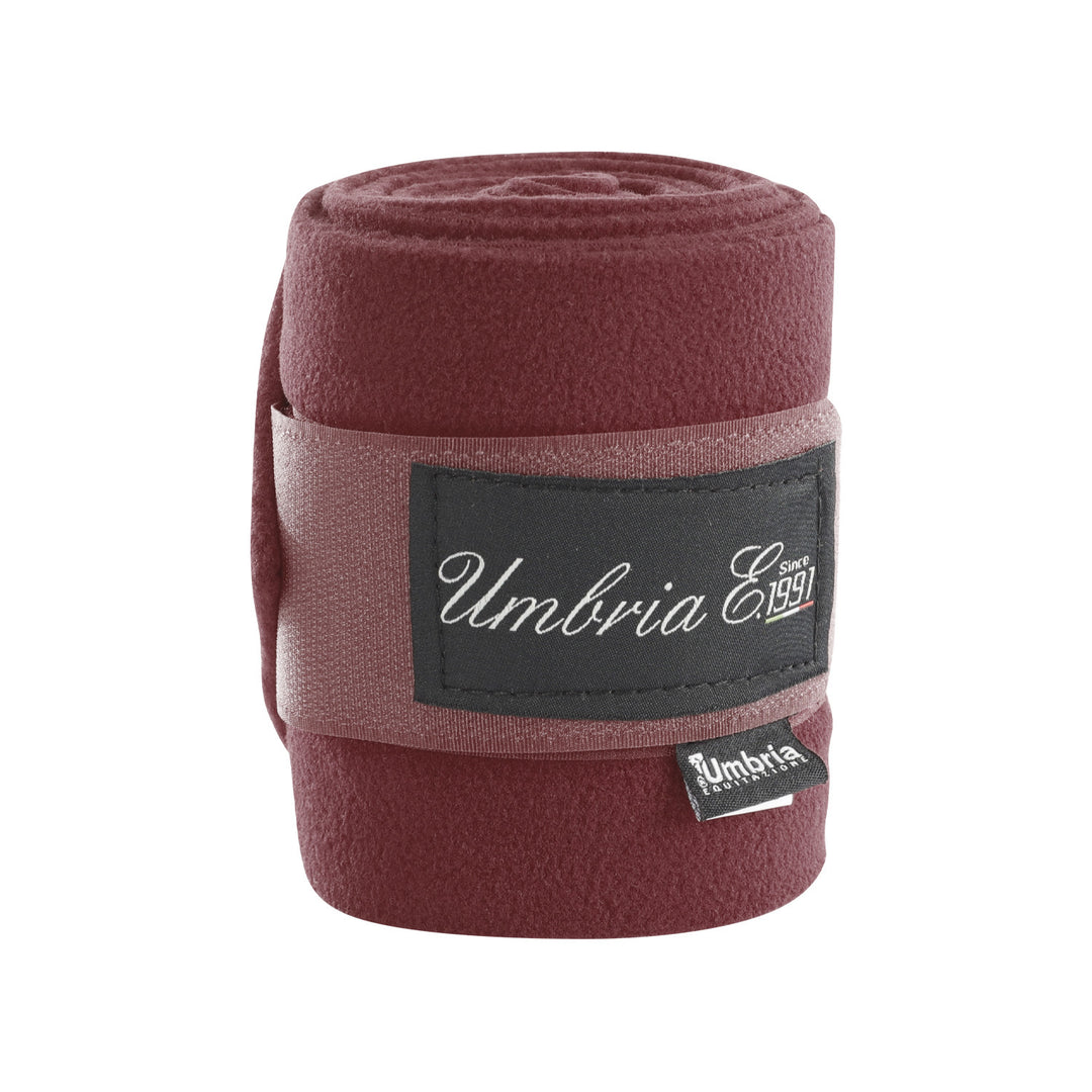 POLAR FLEECE BANDAGES (4PCS) BURGUNDY