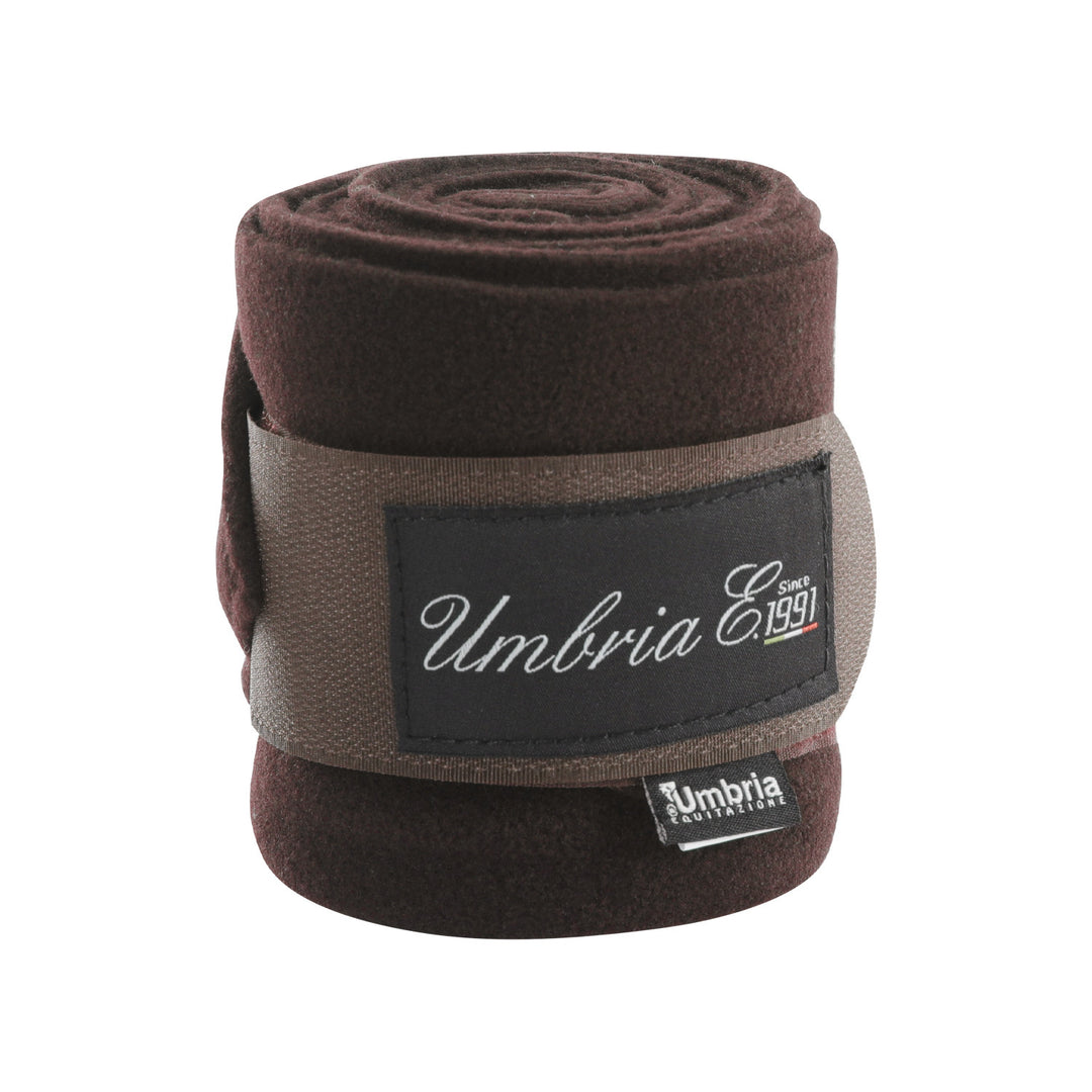 POLAR FLEECE BANDAGES (4PCS) DARK BROWN