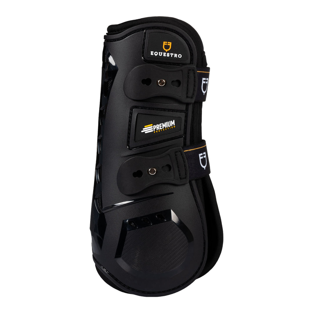 Tendon boots in polyurethane and neoprene new BLACK
