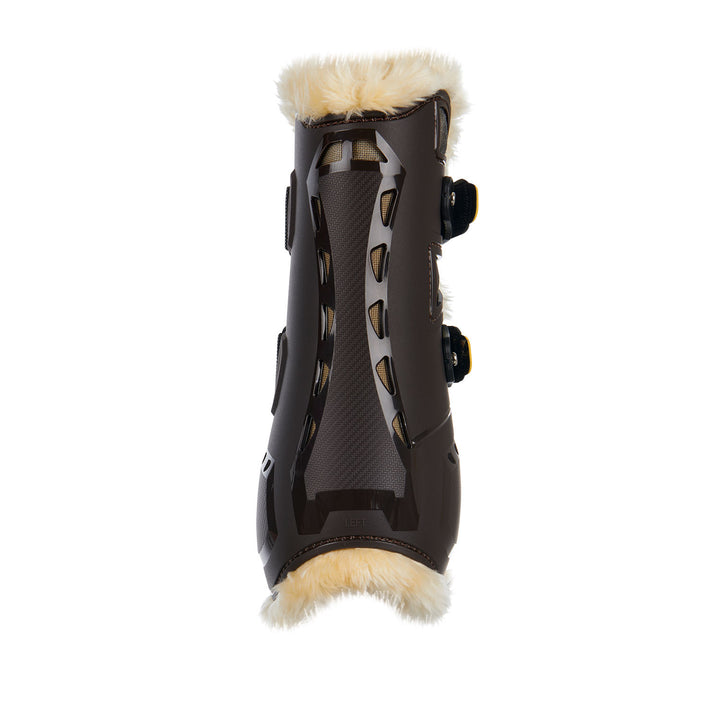 Tendon boots in polyurethane with synthetic l BROWN