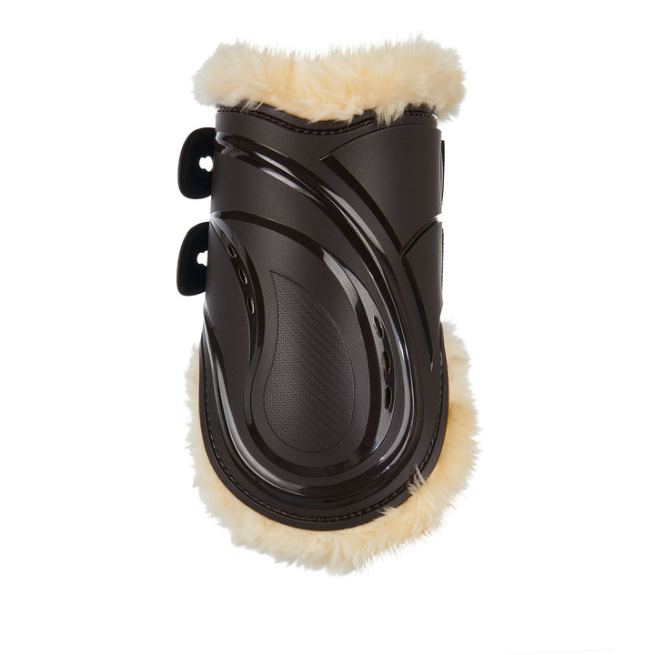 Fetlock boots in polyurethane with synthetic  BROWN