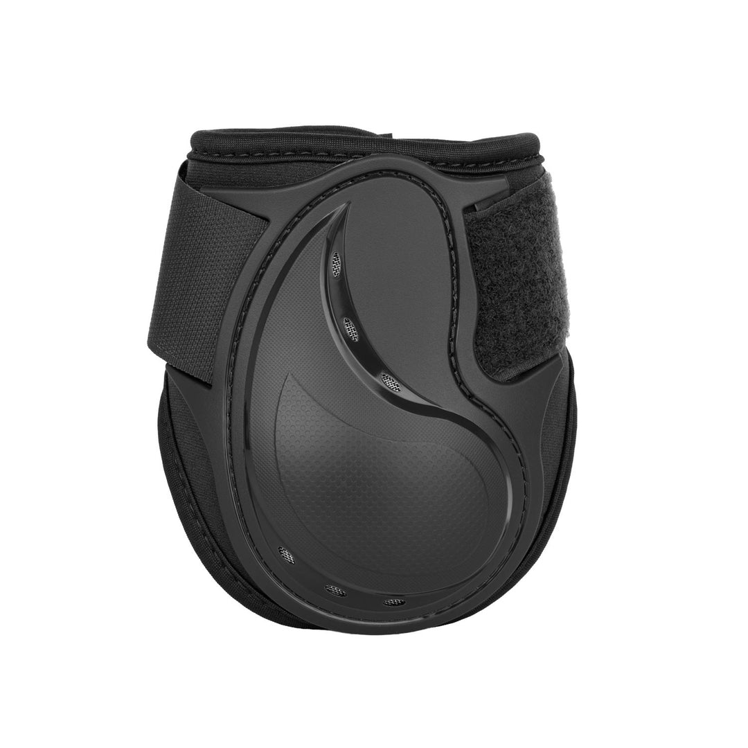 NEOPRENE FETLOCK BOOTS AIR FLOW WITH PLASTIC  BLACK