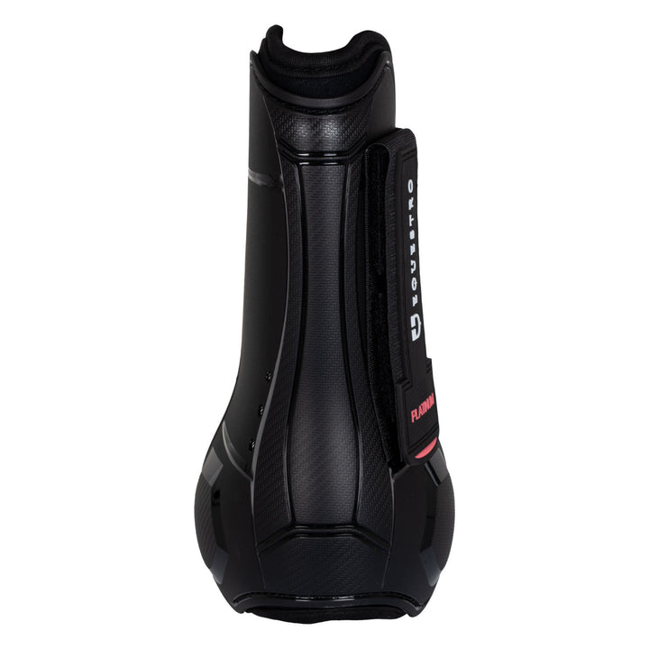 Anatomical tendon boots  with double hook-and-loop fasteners