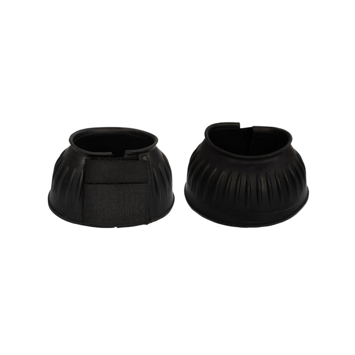 RUBBER BELL BOOTS WITH HOOK-AND-LOOP BLACK