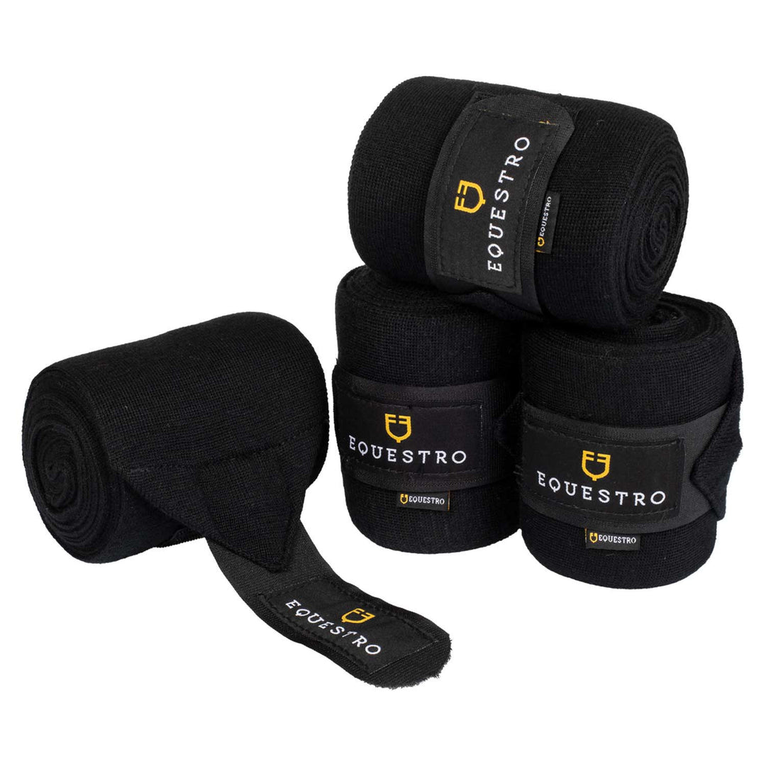 KNITTED BANDAGES BLACK