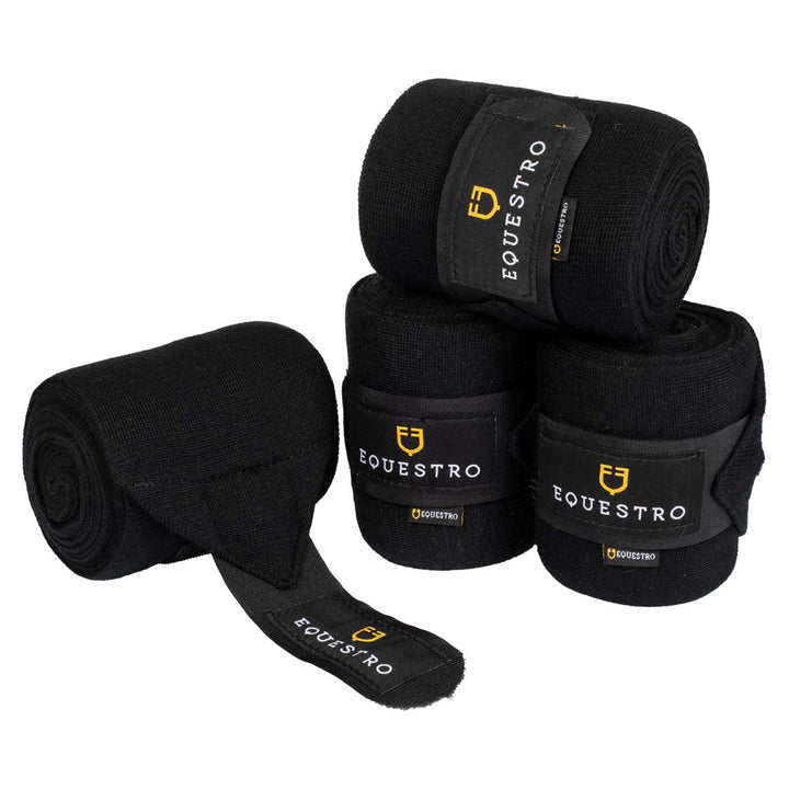 KNITTED BANDAGES BLACK
