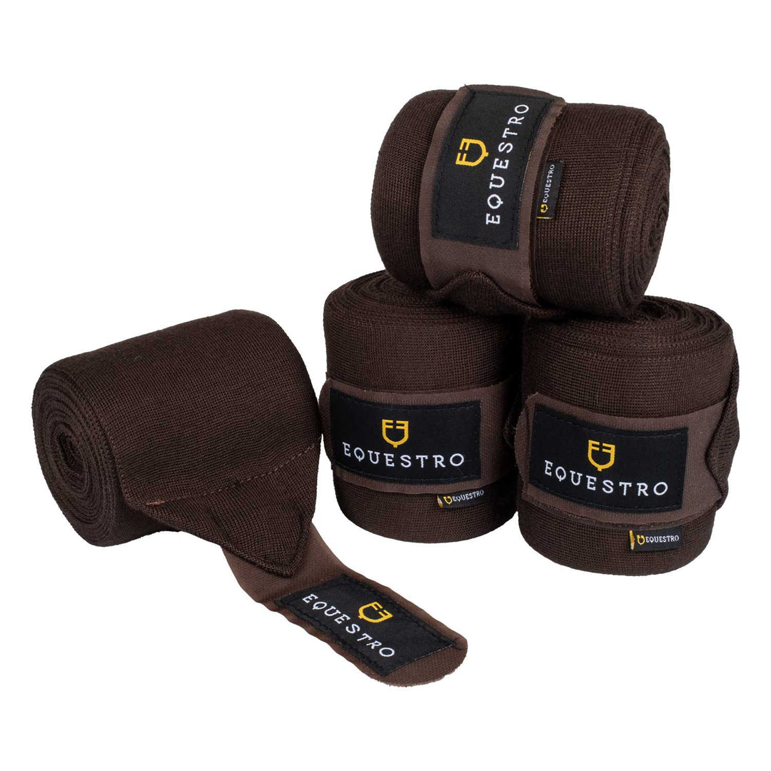KNITTED BANDAGES BROWN