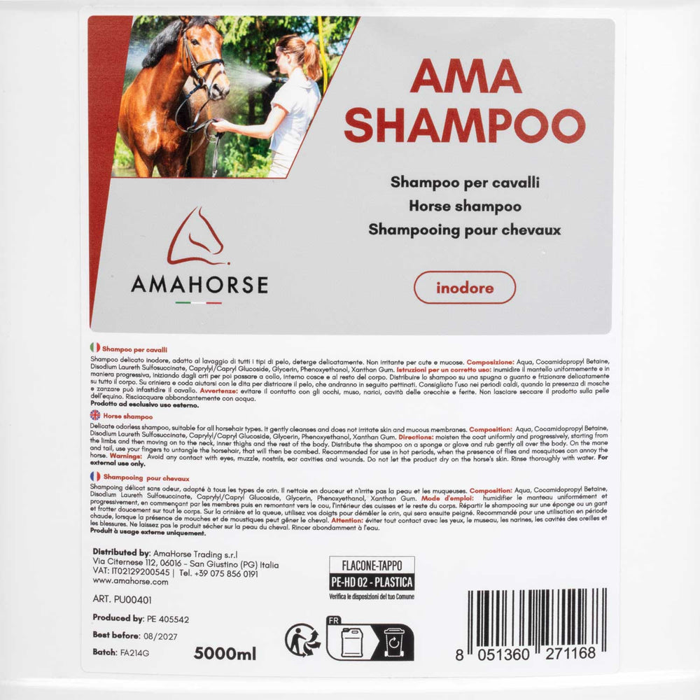 AMA SHAMPOO HORSE SHAMPOO (5 LT)