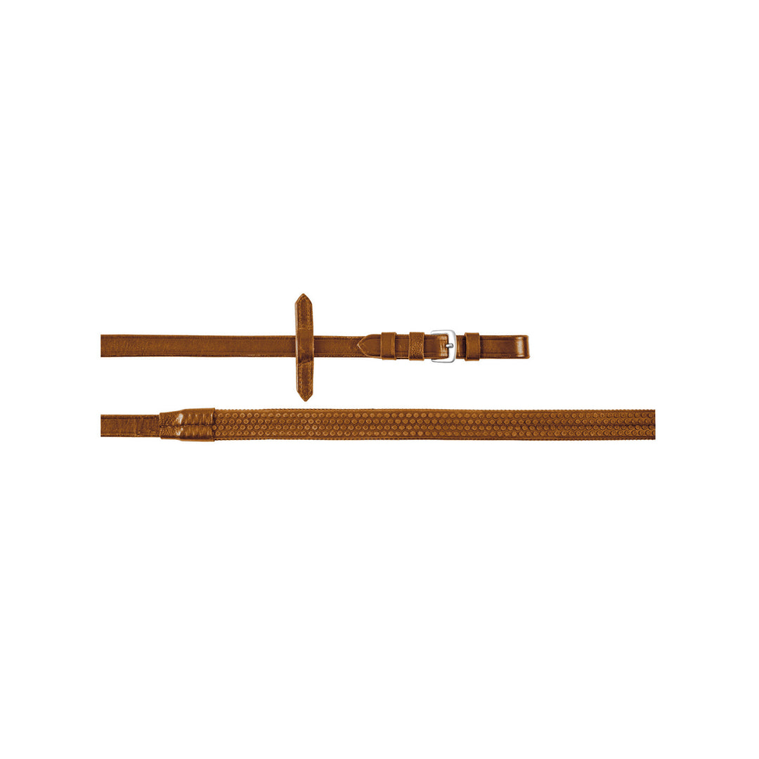 SUPREME RUBBER REINS COGNAC