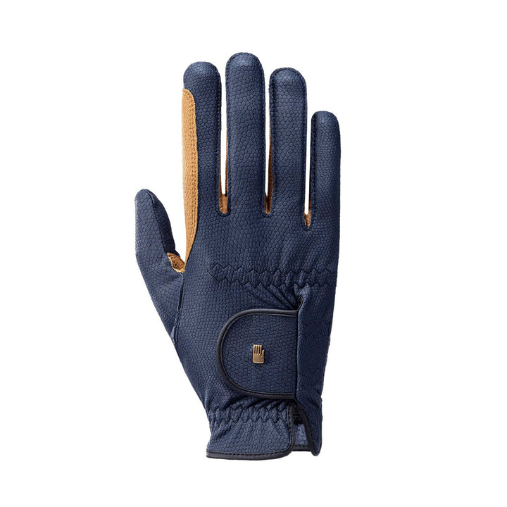 ROECKL MALTA MODEL GLOVES 5803-NAVY/CARAMEL