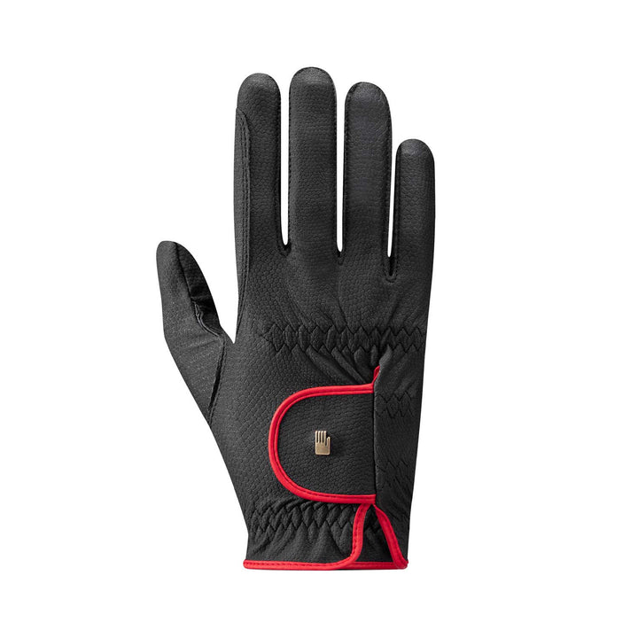 ROECKL GLOVES LONA MODEL 0004-BLACK/RED