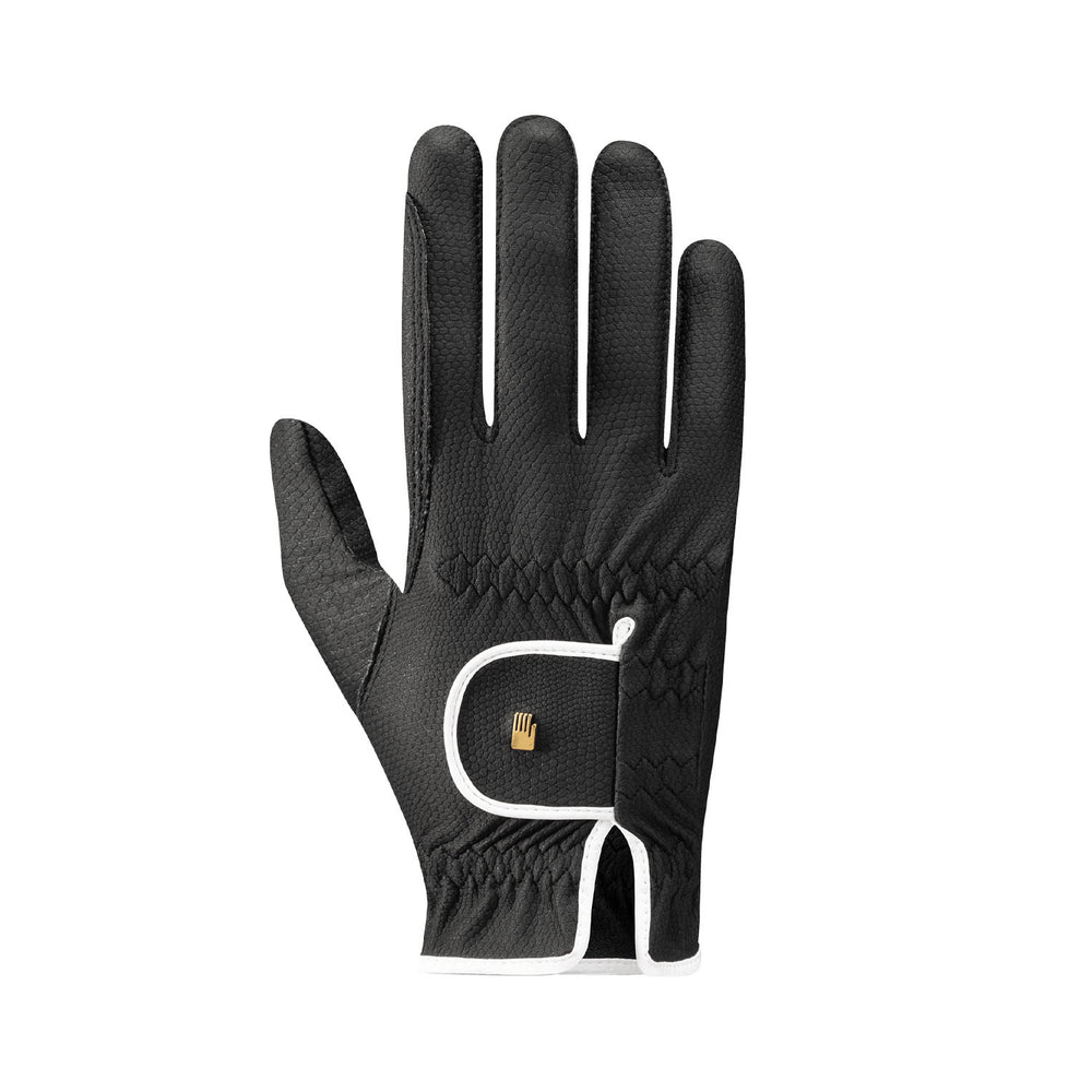 ROECKL GLOVES LONA MODEL 0009-BLACK/WHITE