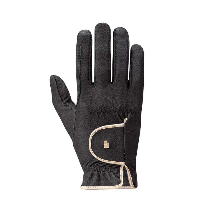 ROECKL GLOVES LONA MODEL 9006-BLACK/GOLD