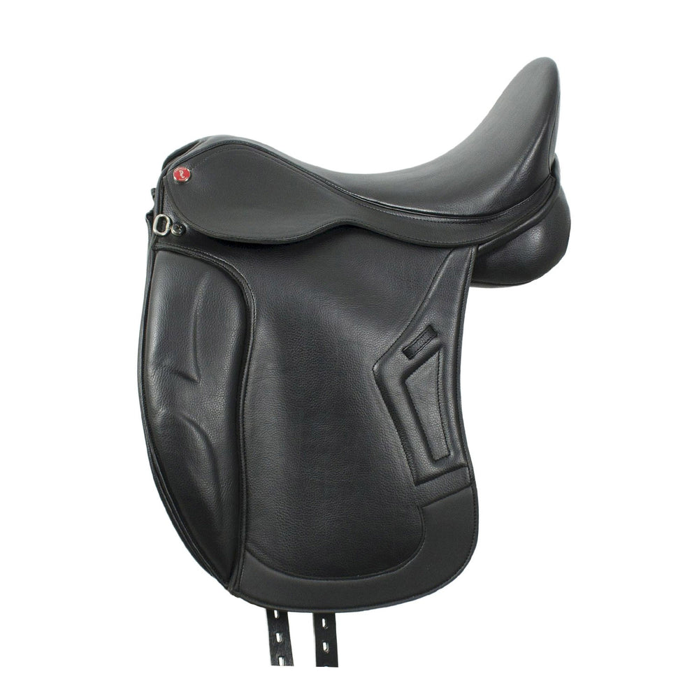 Brindisi dressage saddle in PU leather BLACK
