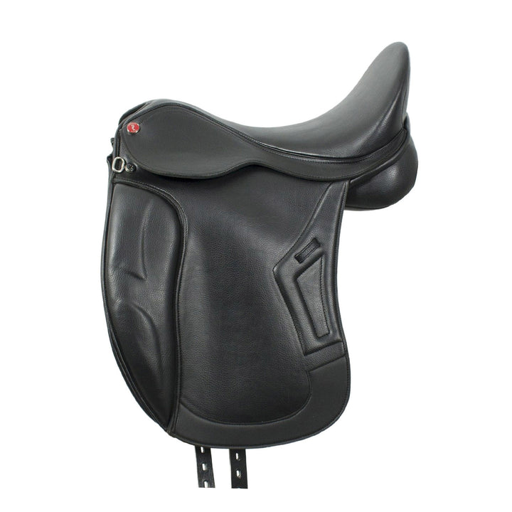 Brindisi dressage saddle in PU leather BLACK