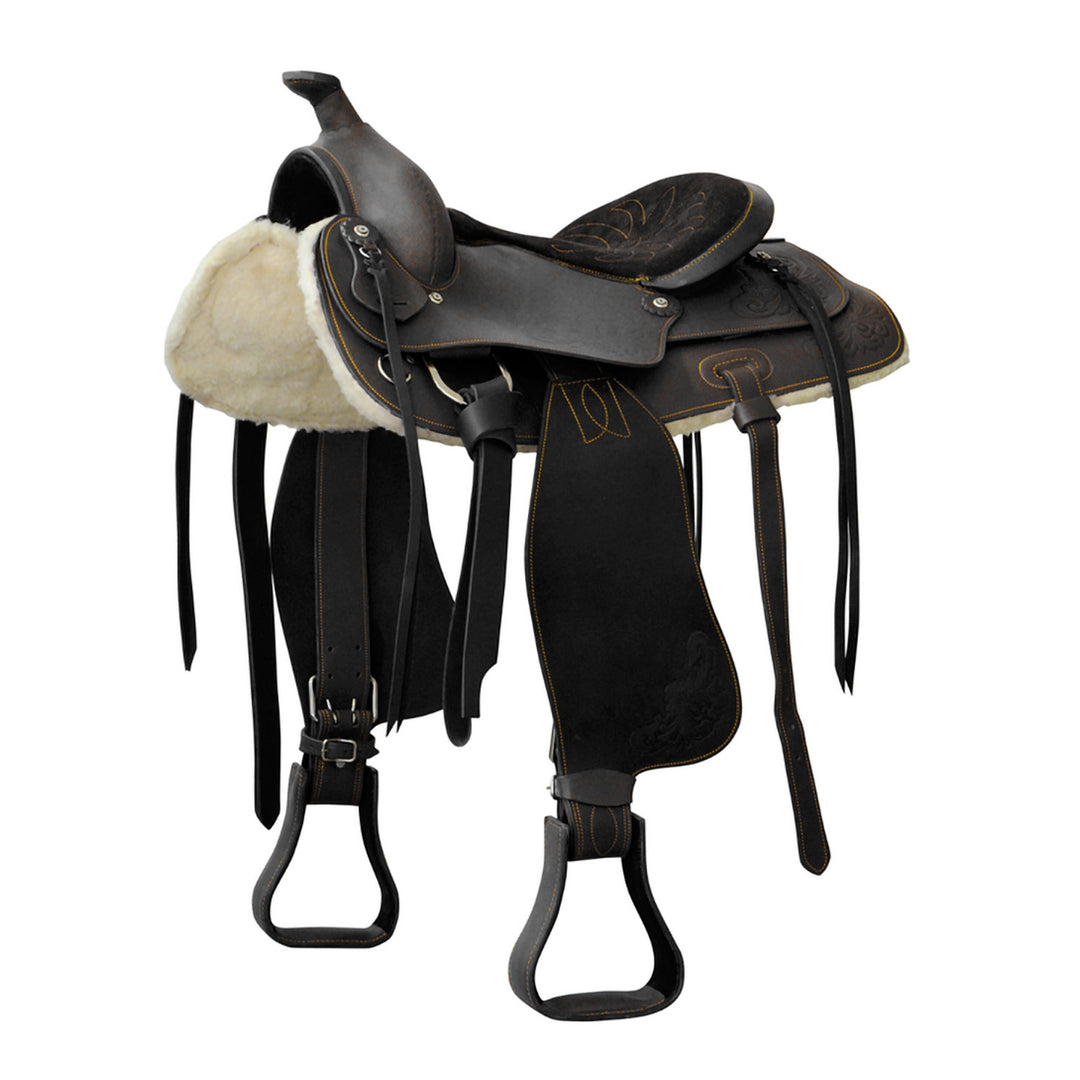 PRIME LAKOTA SADDLE WITH SUEDE SEAT BLACK