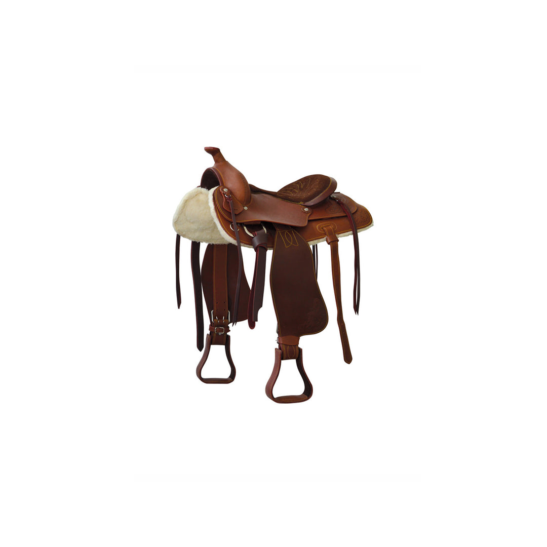 PRIME LAKOTA SADDLE WITH SUEDE SEAT BROWN