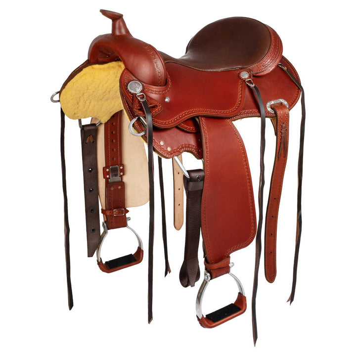 SADDLE TRAIL ROUND SKIRT 8020 FULL QUARTER SA CHESTNUT