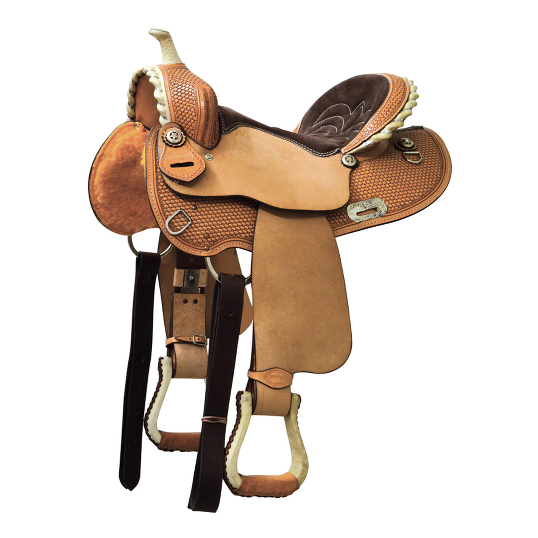 DENVER BARREL SADDLE ROUND SKIRT BROWN SEAT