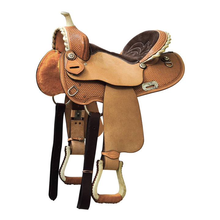 DENVER BARREL SADDLE ROUND SKIRT BROWN SEAT