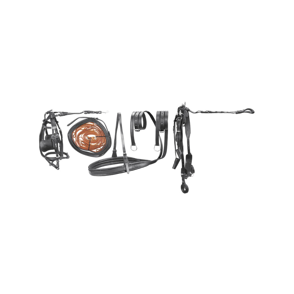 SUPERIOR LEATHER DRIVING HARNESS BLACK
