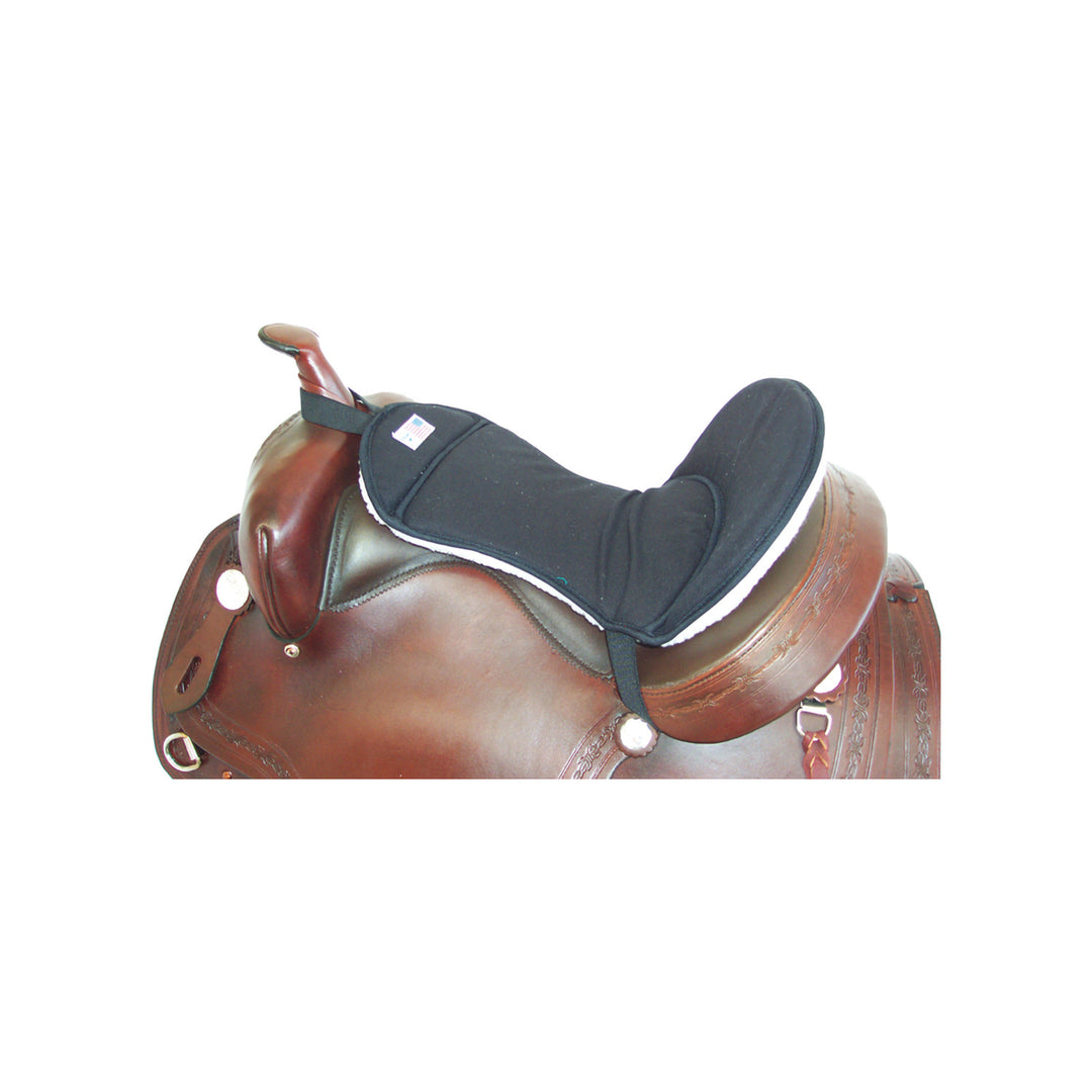 PRO-TECH PADDED WESTERN SADDLE SEAT COVER BLACK