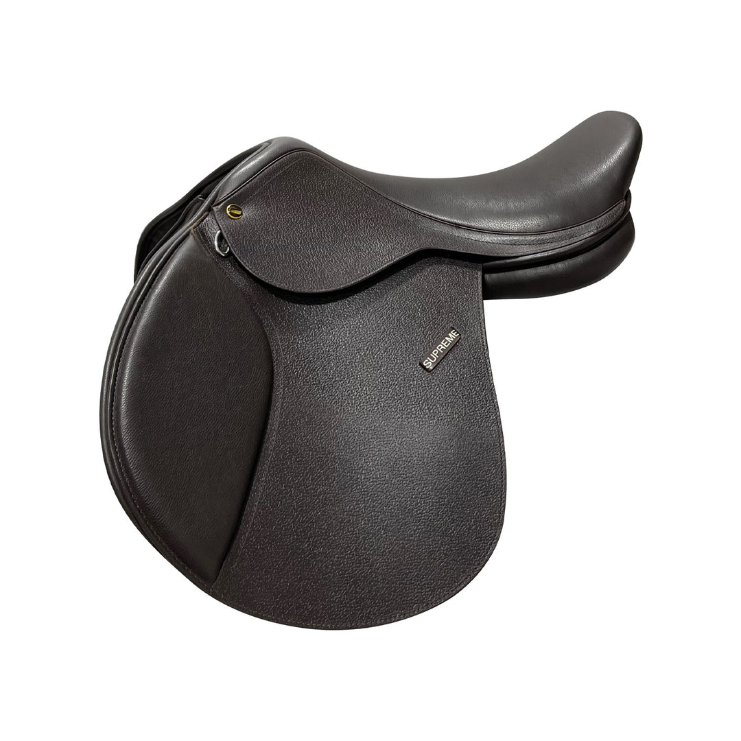 SUPREME JUMPING SADDLE WITH CHANGEABLE GULLET BROWN